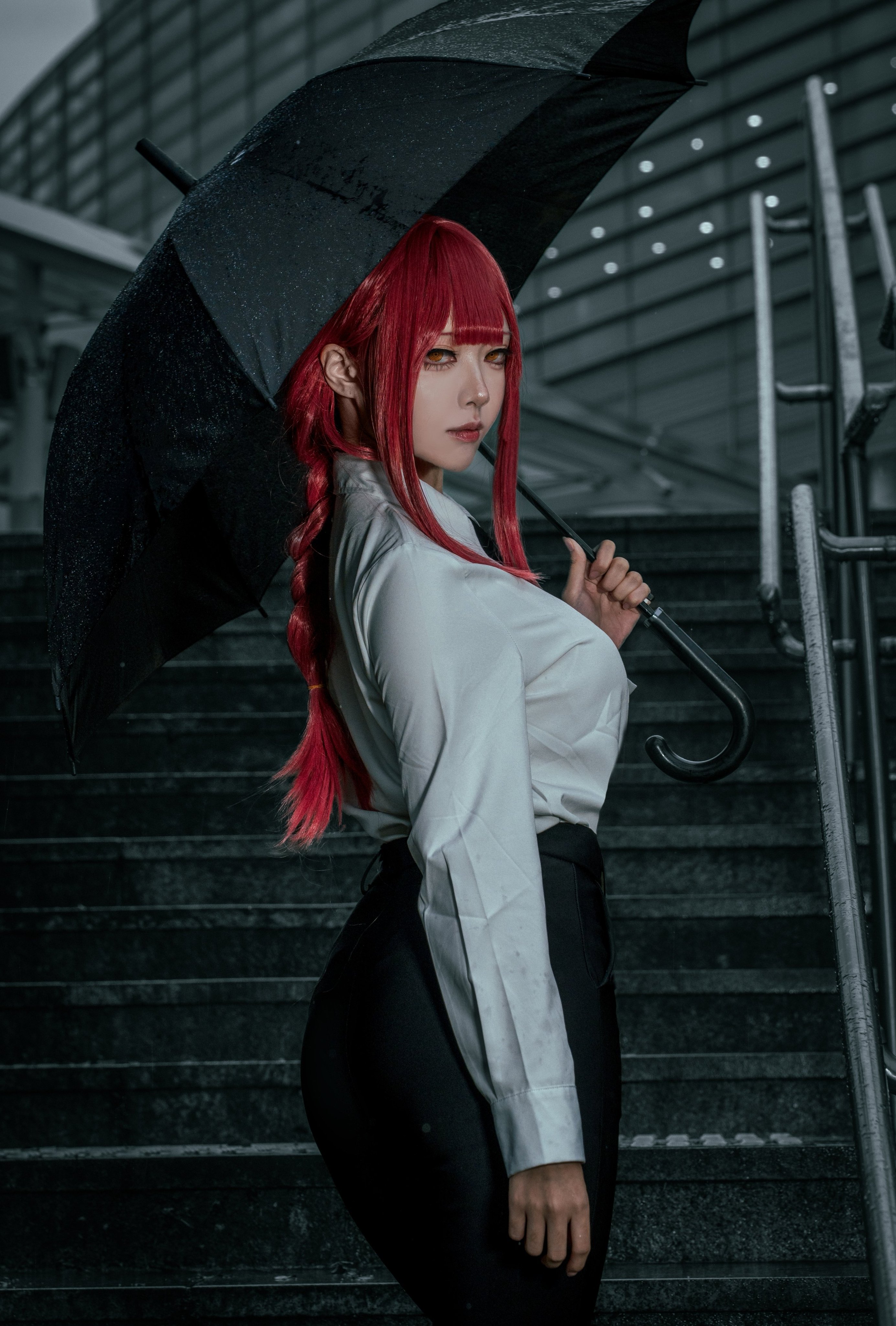 热爱《链锯人》的Coser《펌킨 Pi good duck71》真纪、蕾洁、姬野等角色一次还原！