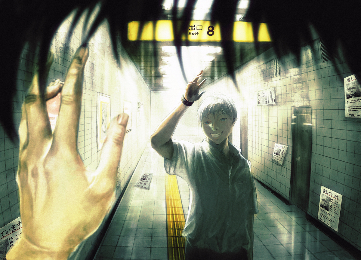 「同人创作者」绘制《动漫人物误入8号出口》有些人看起来会把鬼打墙拆了…