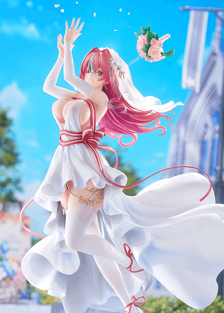 和我婆结婚了！碧蓝航线《布雷默顿~幸福的轨迹~1/7比例模型》扔出捧花动感十足！
