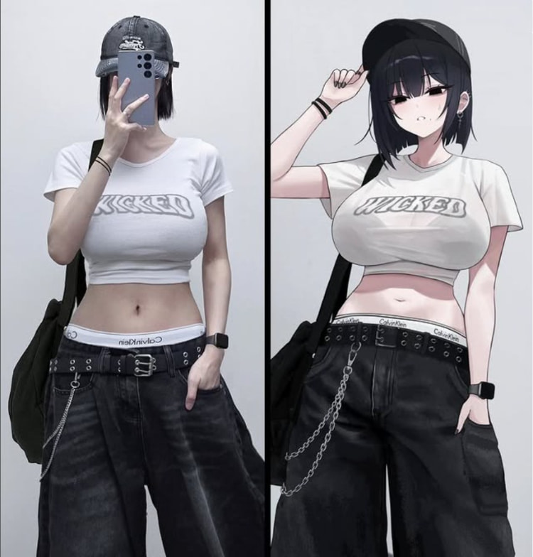 韩国绘师「Biya」推出原创角色！居然是自家亲妹身材取材？！