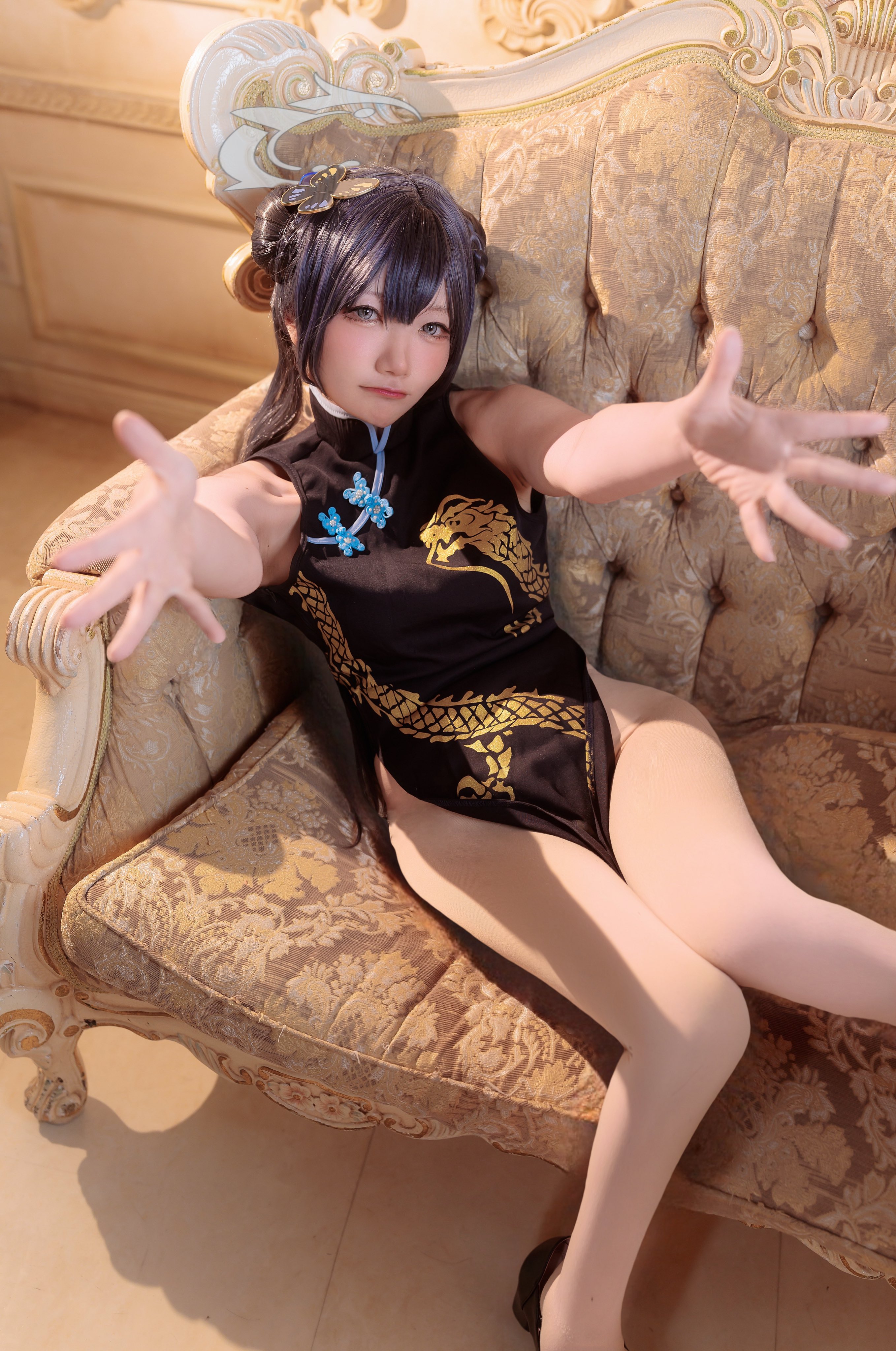 ちあ美女超用心还原《恋上换装娃娃》兔女郎海梦!长腿搭丰胸成最美画面!