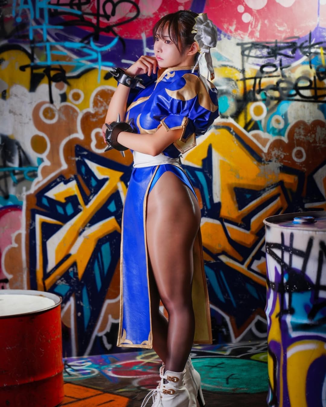 蜜大腿爆击人心!日本Coser《仆プリ》扮演「春丽」修长肉感线条分明超养眼!