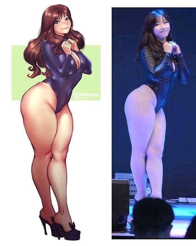 《11张真人二次元化》胸猛程度竟比原图还猛烈！