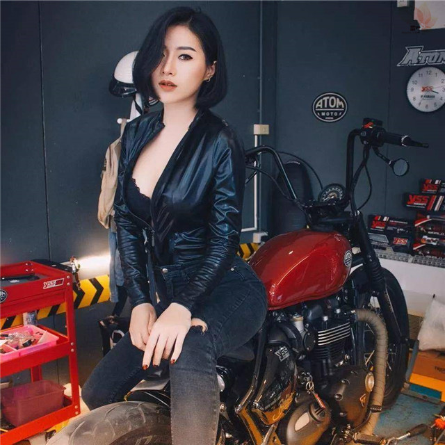 男孩子无法拒绝的躁动因子 ―― 机车模特Supranee Fankham